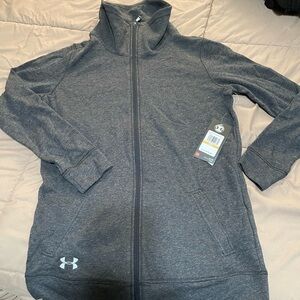 Under Armour Charcoal Gray Full-Zip Women's Jacket